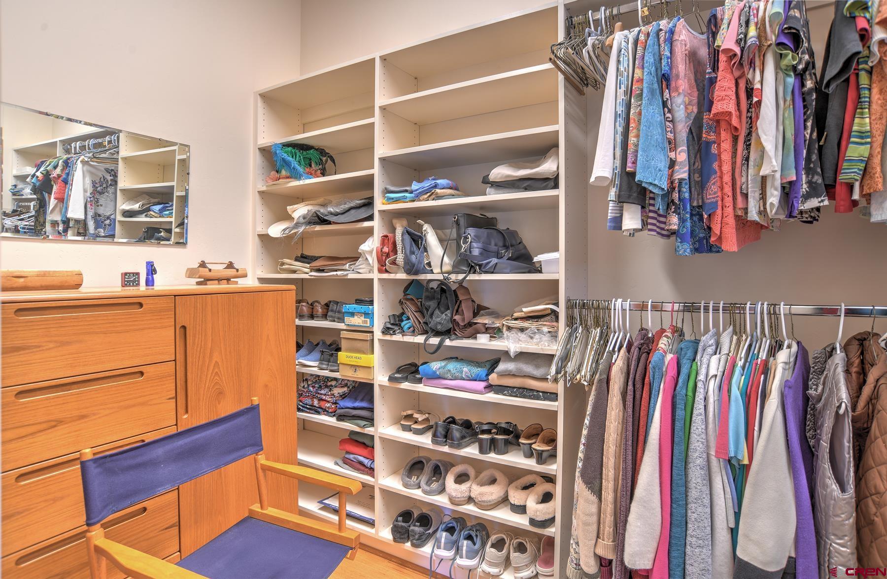 95 Puma Place Durango, CO 81301 - Photo 21 of 45 a view of walk in closet with clothes and shoes