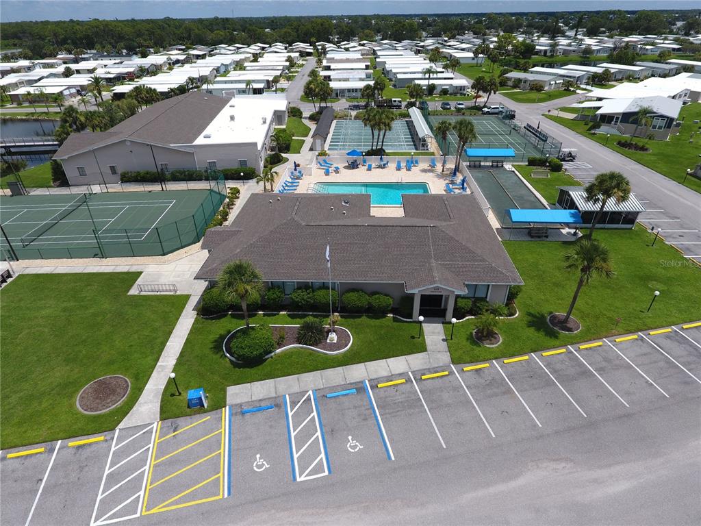 140 Rarotonga Road North Port, FL 34287 - Photo 36 of 42 an aerial view of a house with a yard