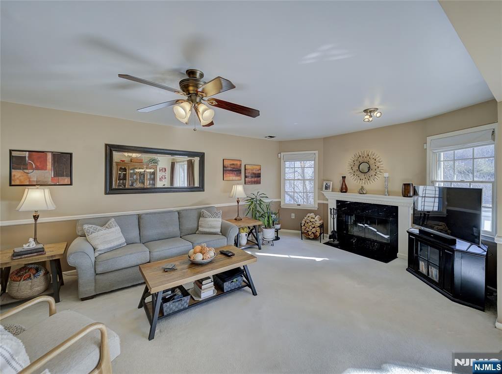101 Quartz Lane Paterson, NJ 07501 - Photo 15 of 34 a living room with furniture a fireplace and a flat screen tv