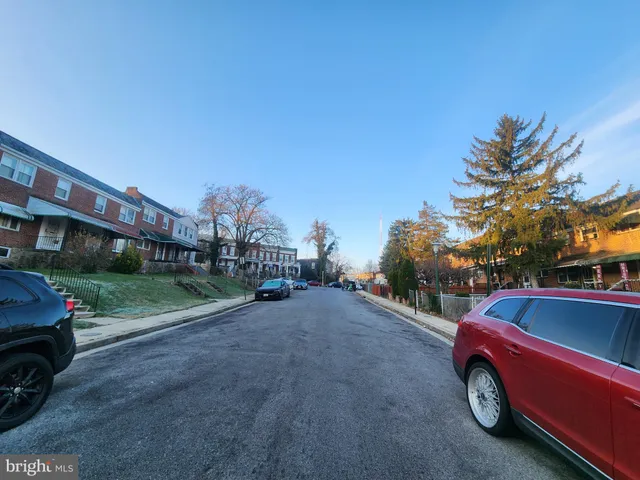 a cars parked on the side of a street