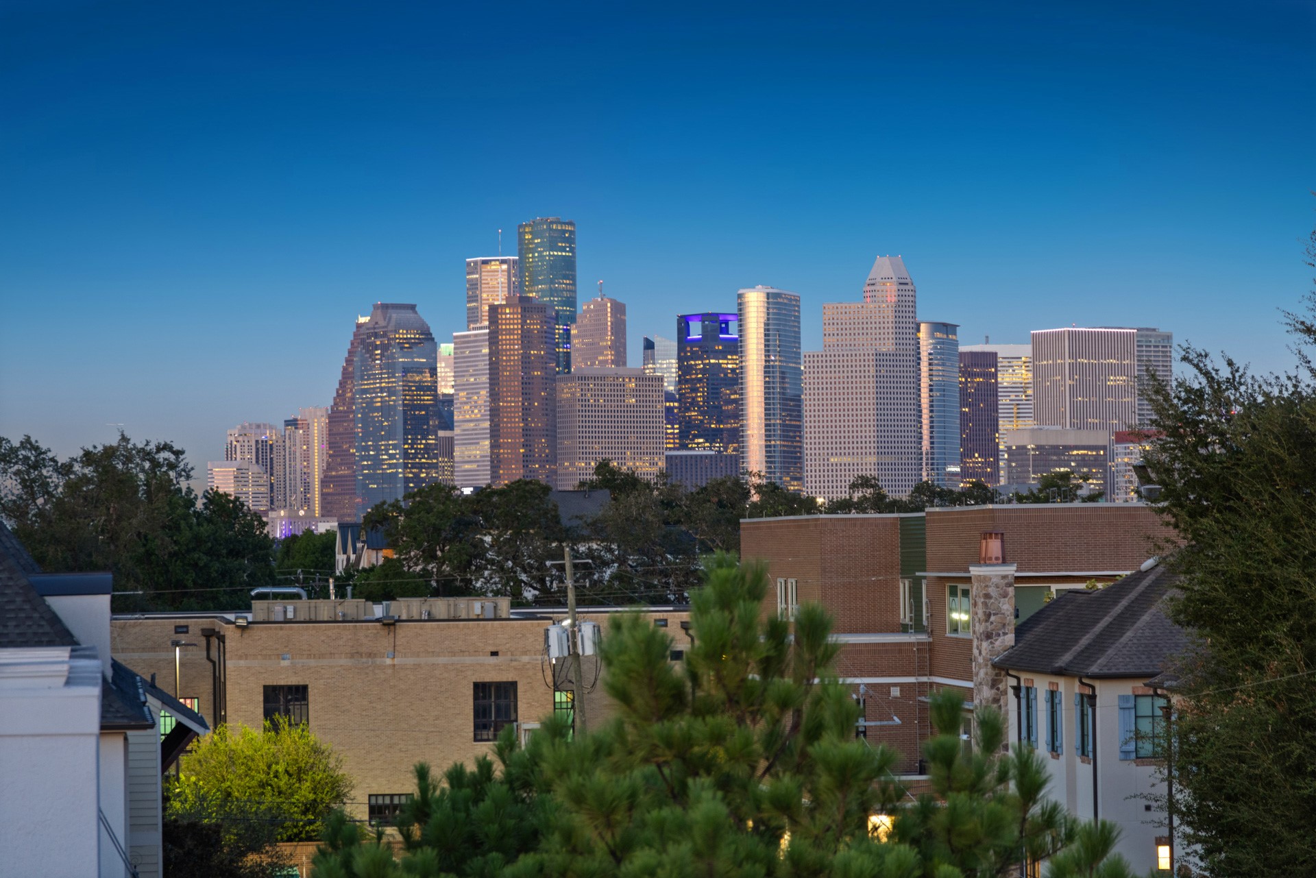 1728 Michigan Street, Unit A Houston, TX 77006 - Photo 4 of 38 a view of a city with tall buildings