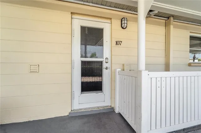 a view of front door