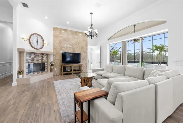 a bathroom with double vanity sinks and a mirror
