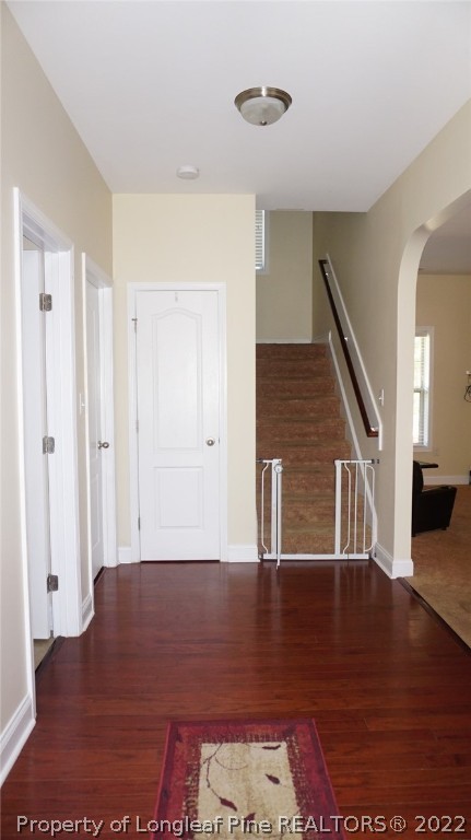 115 Shellbark Drive Spring Lake, NC 28390 - Photo 6 of 30 a view of entryway with wooden floor