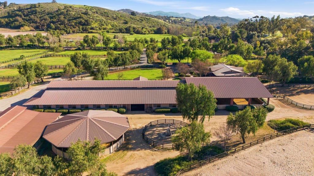 20655 Sutherland Dam Road Ramona, CA 92065 - Photo 44 of 73 an aerial view of a house with a swimming pool