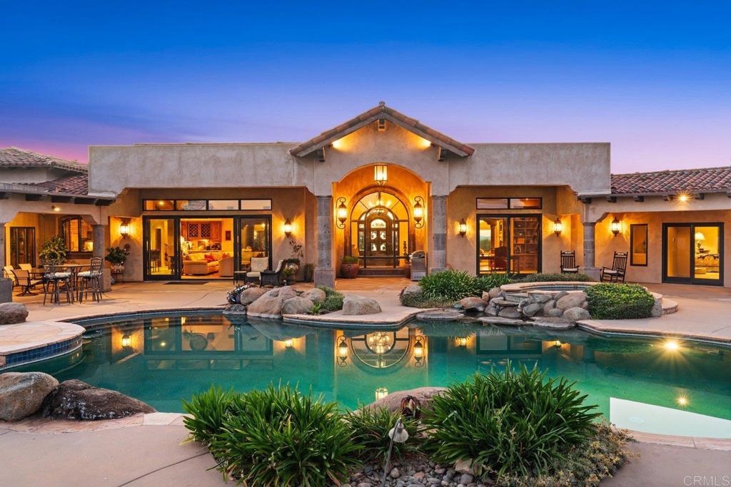 20655 Sutherland Dam Road Ramona, CA 92065 - Photo 61 of 73 a view of a house with swimming pool yard and outdoor seating