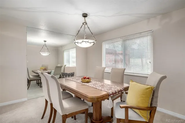 a view of a big room with closet and windows