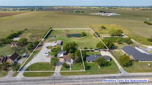 aerial view of a house