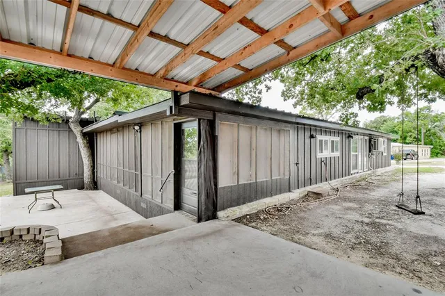 a view of a lake with a big yard