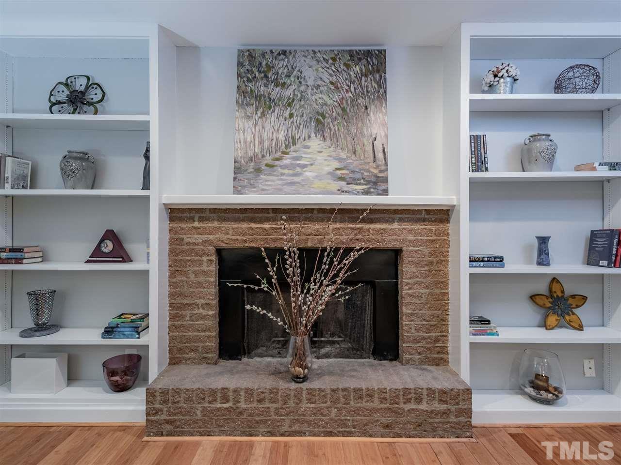 3086 Colony Road, Unit B Durham, NC 27705 - Photo 6 of 27 a living room with furniture and a fireplace