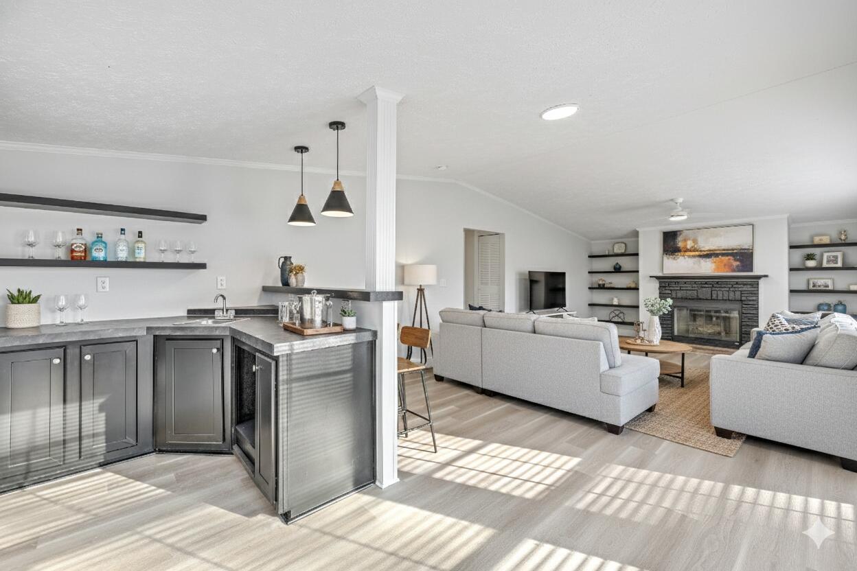 860 Toney Bay Road Holly Hill, SC 29059 - Photo 15 of 39 Wet Bar + Great Room