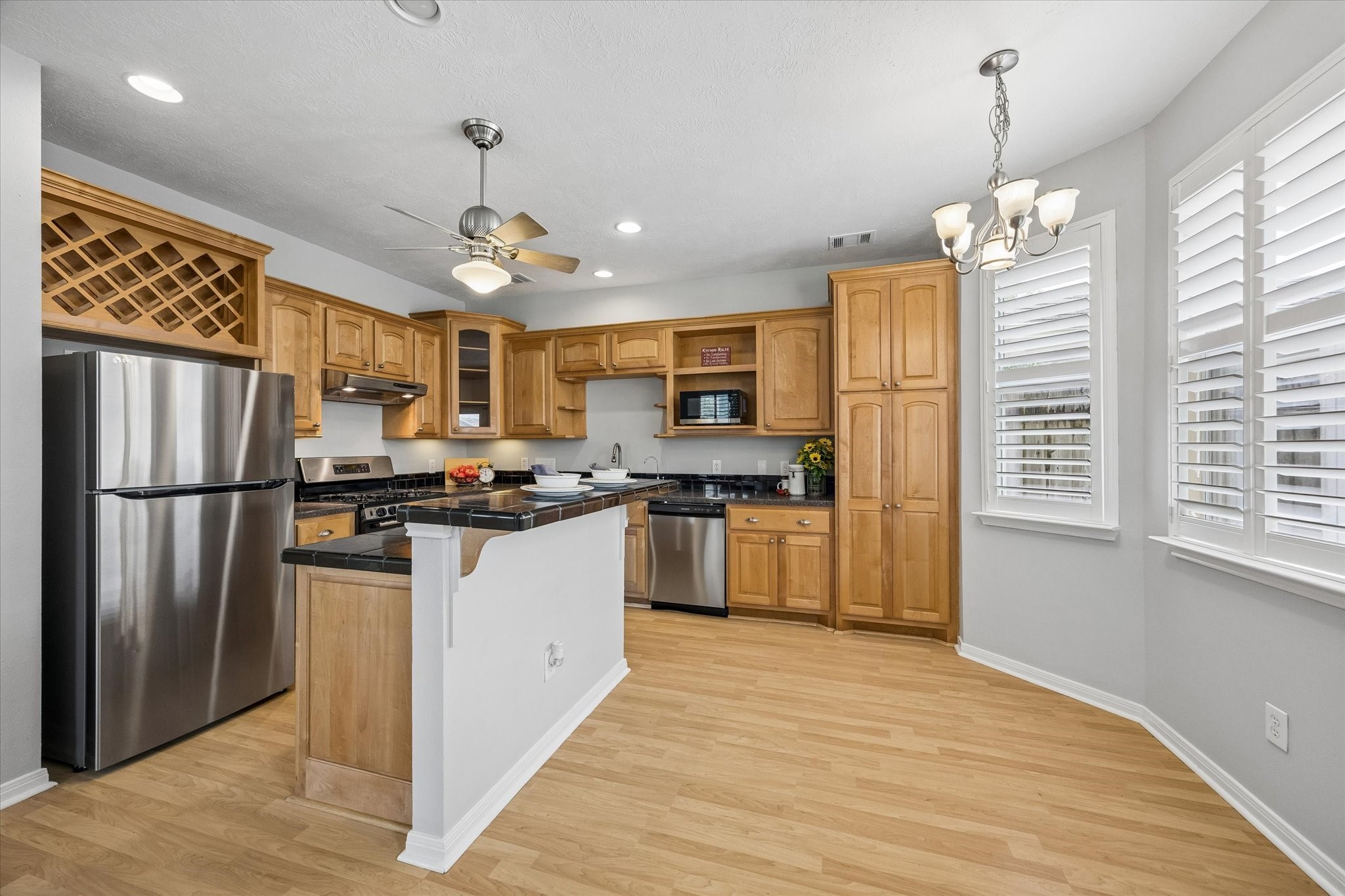 Breakfast dining area connects easily with the kitchen and living spaces.