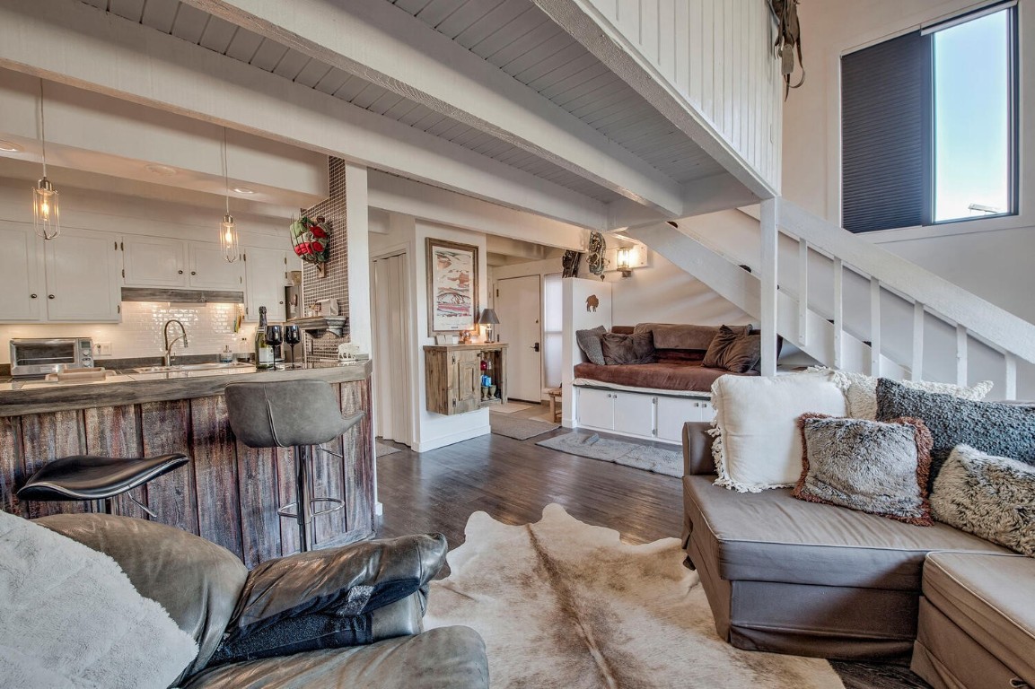 78 Guller Road, Unit 201 Copper Mountain, CO 80443 - Photo 7 of 41 a living room with furniture and a view of bedroom