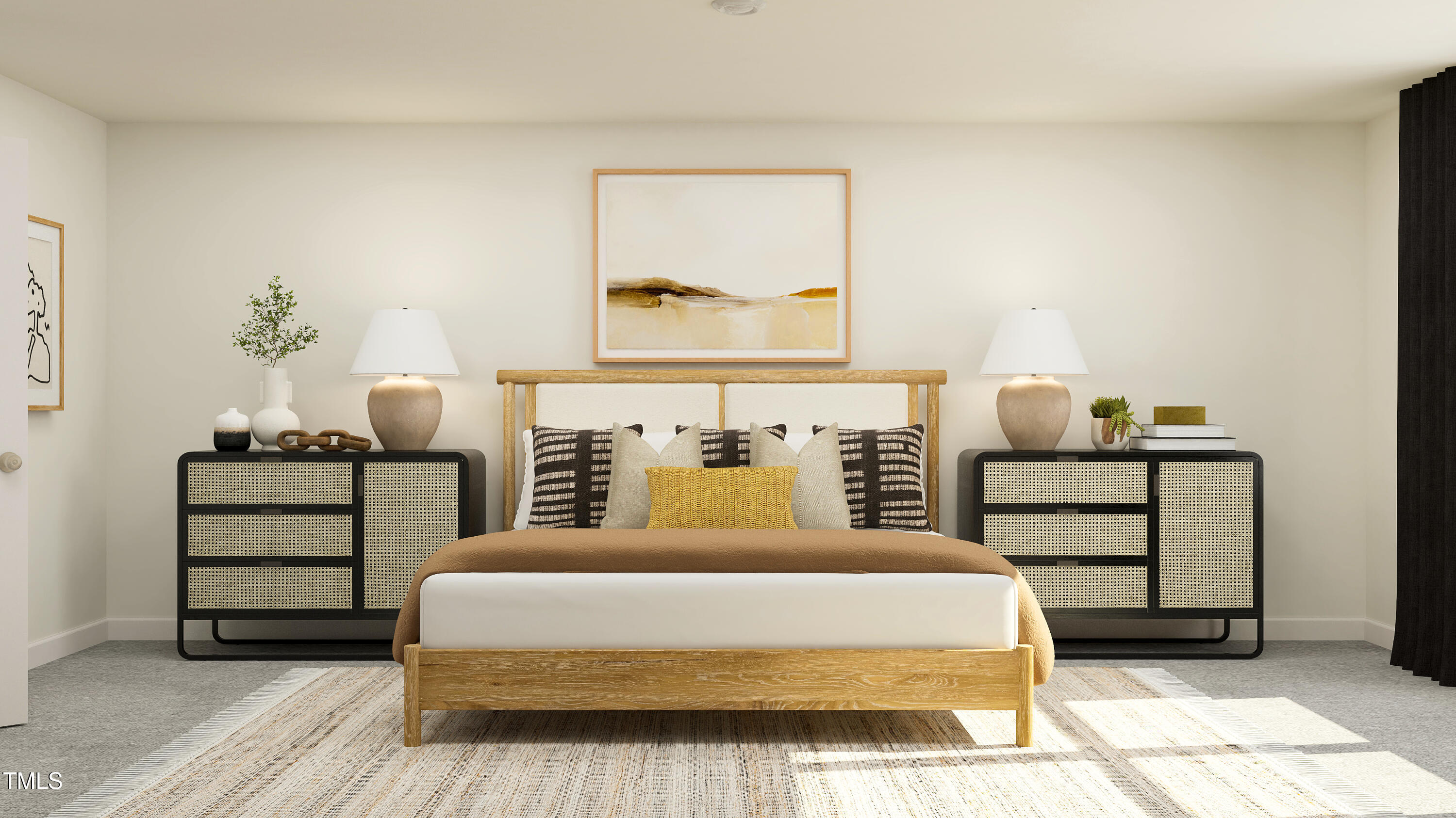 2948 Hickory Fld Drive Raleigh, NC 27616 - Photo 15 of 19 a bedroom with a bed and a night stand