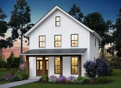 a front view of house with yard