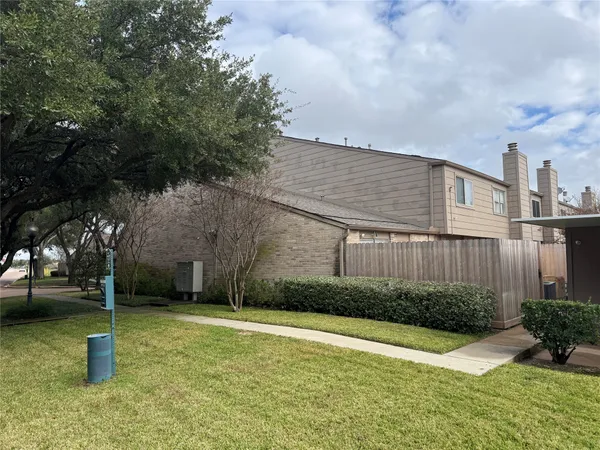 a backyard of a house