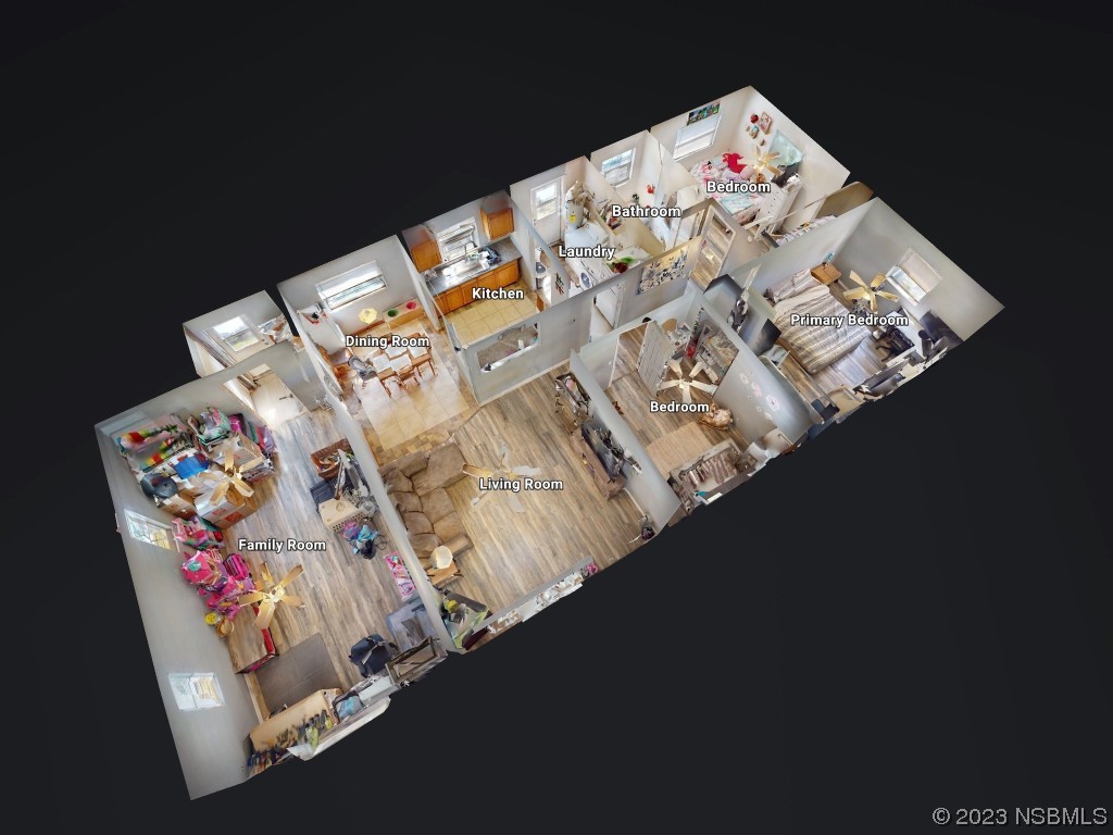 2761 Evergreen Drive Edgewater, FL 32141 - Photo 6 of 61 a bed with white sheets and pillows on it