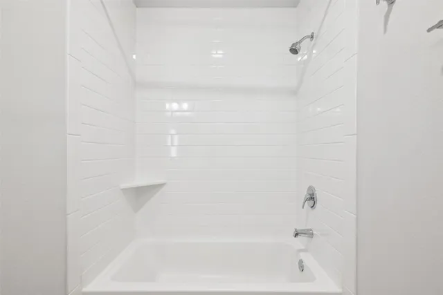 a close up of a bathtub