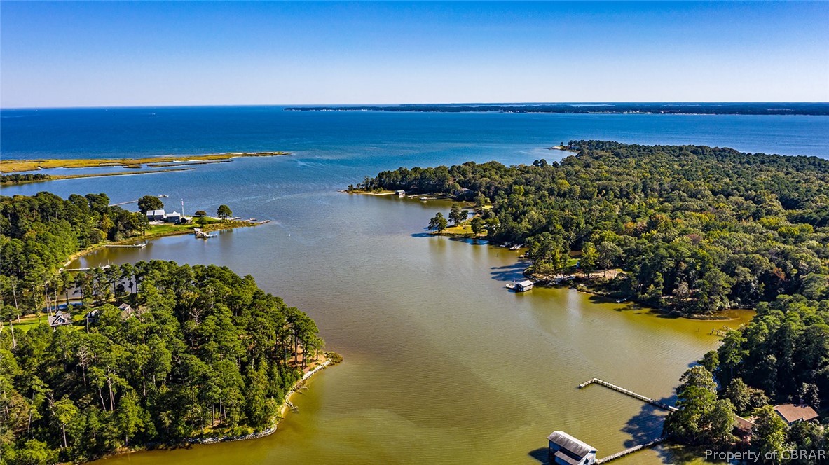 0 Oyster House Road White Stone, VA 22578 - Photo 8 of 21 Lot on left; Mosquito Creek to the Rappahannock River with Chesapeake Bay beyond