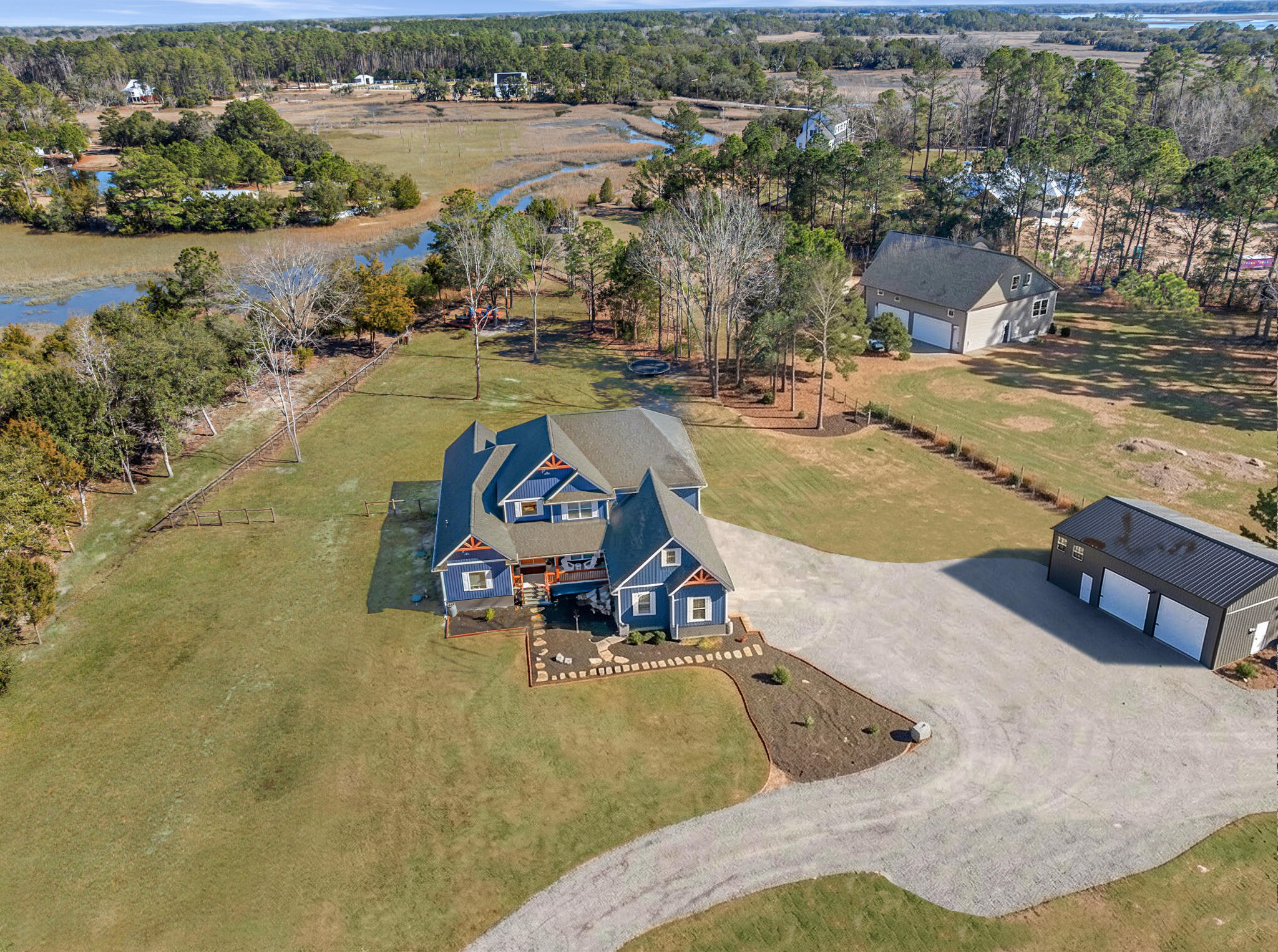 4802 Walking Horse Road Meggett, SC 29449 - Photo 2 of 44 Private Marsh front Retreat