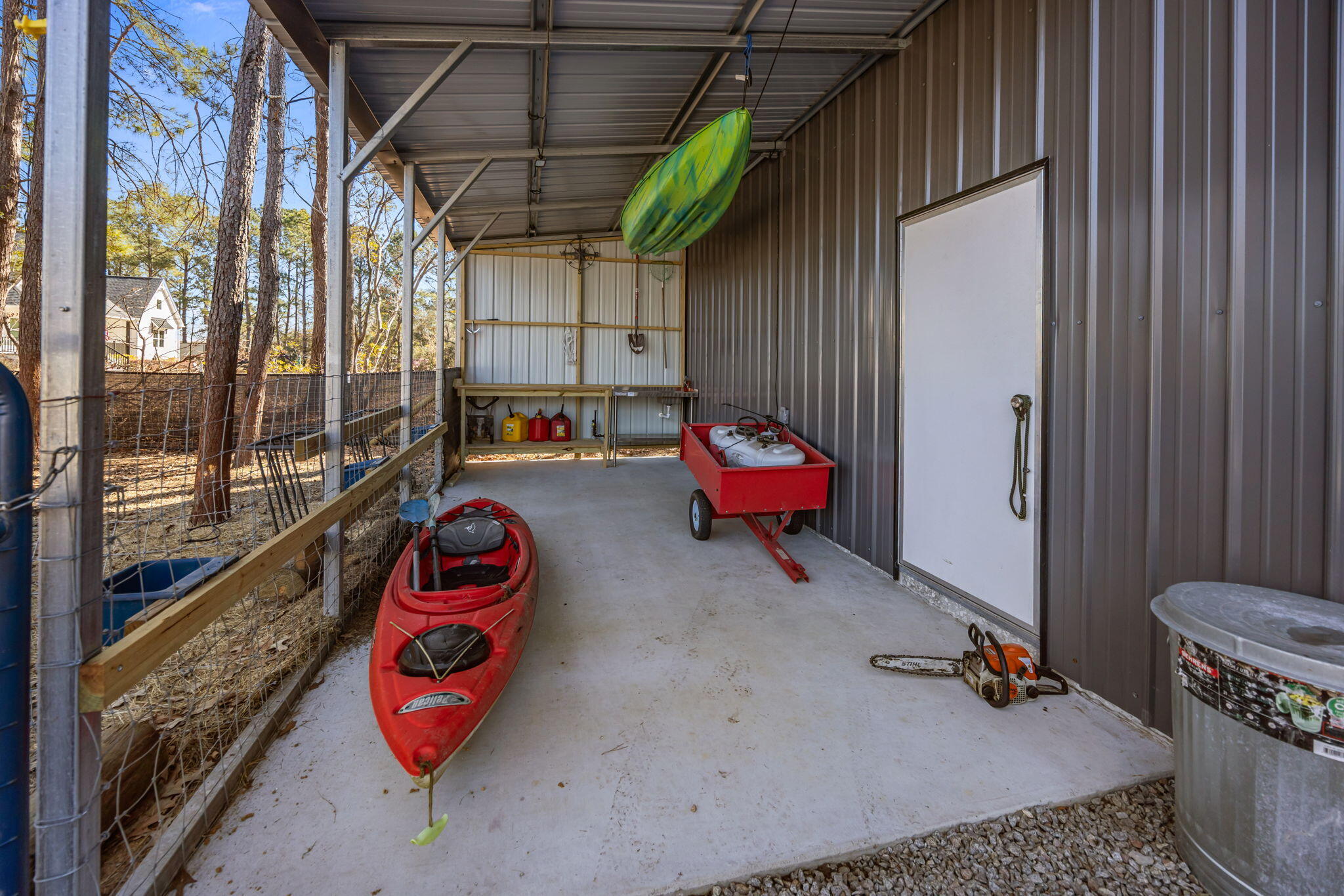 4802 Walking Horse Road Meggett, SC 29449 - Photo 29 of 44 10 X 20 lean to with sink