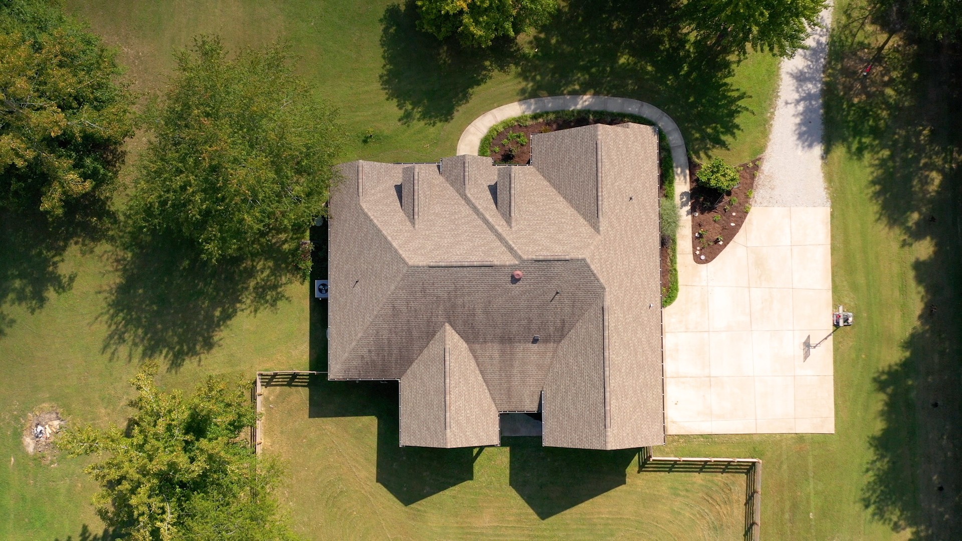 7270 Old Franklin Road Fairview, TN 37062 - Photo 2 of 46 an aerial view of a house with swimming pool and large trees