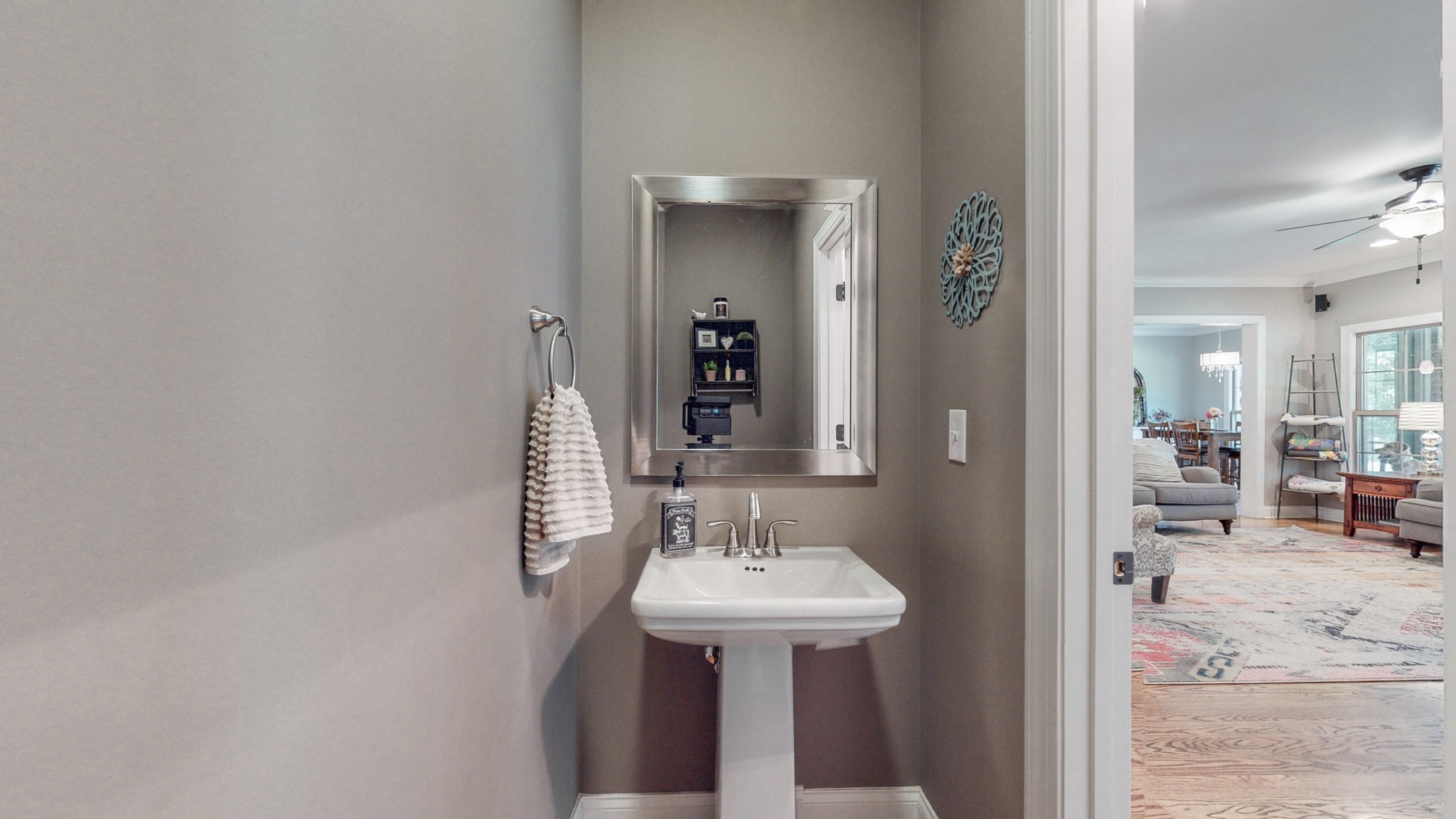 7270 Old Franklin Road Fairview, TN 37062 - Photo 30 of 46 a bathroom with a sink and a mirror