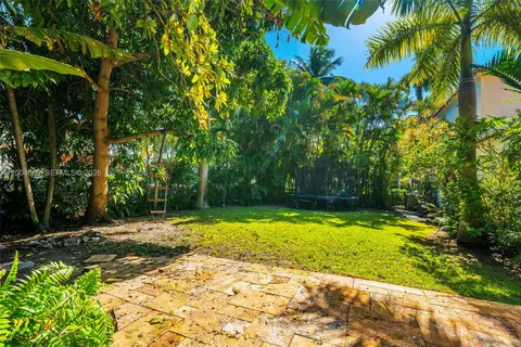 a view of a backyard of a house