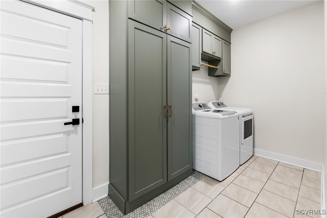 3919 Graythorne Drive Midlothian, VA 23112 - Photo 24 of 41 a utility room with cabinets washer and dryer