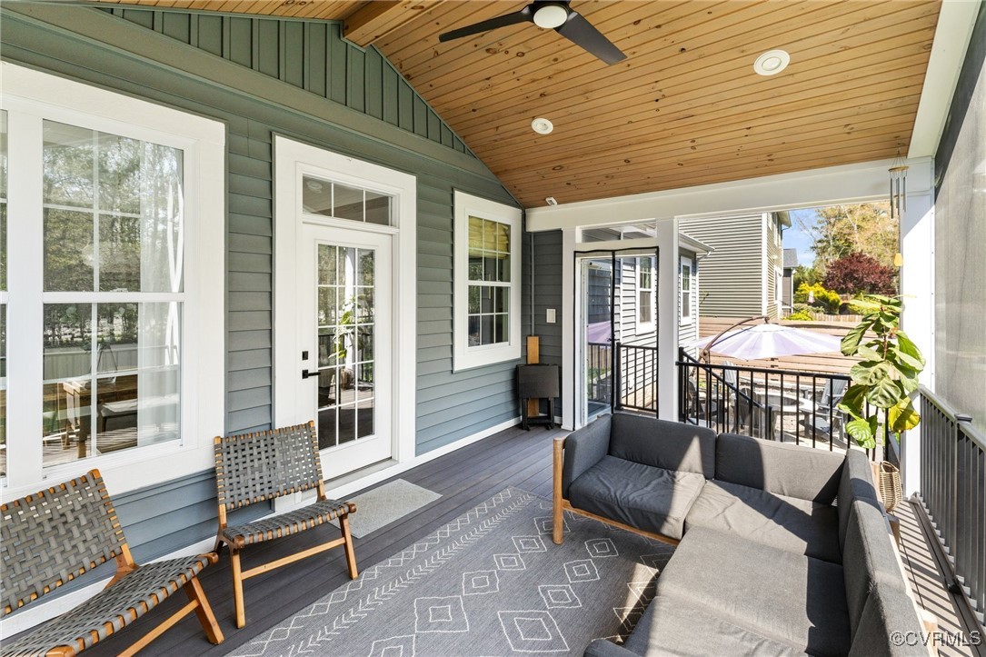 3919 Graythorne Drive Midlothian, VA 23112 - Photo 33 of 41 a balcony with furniture and outdoor space