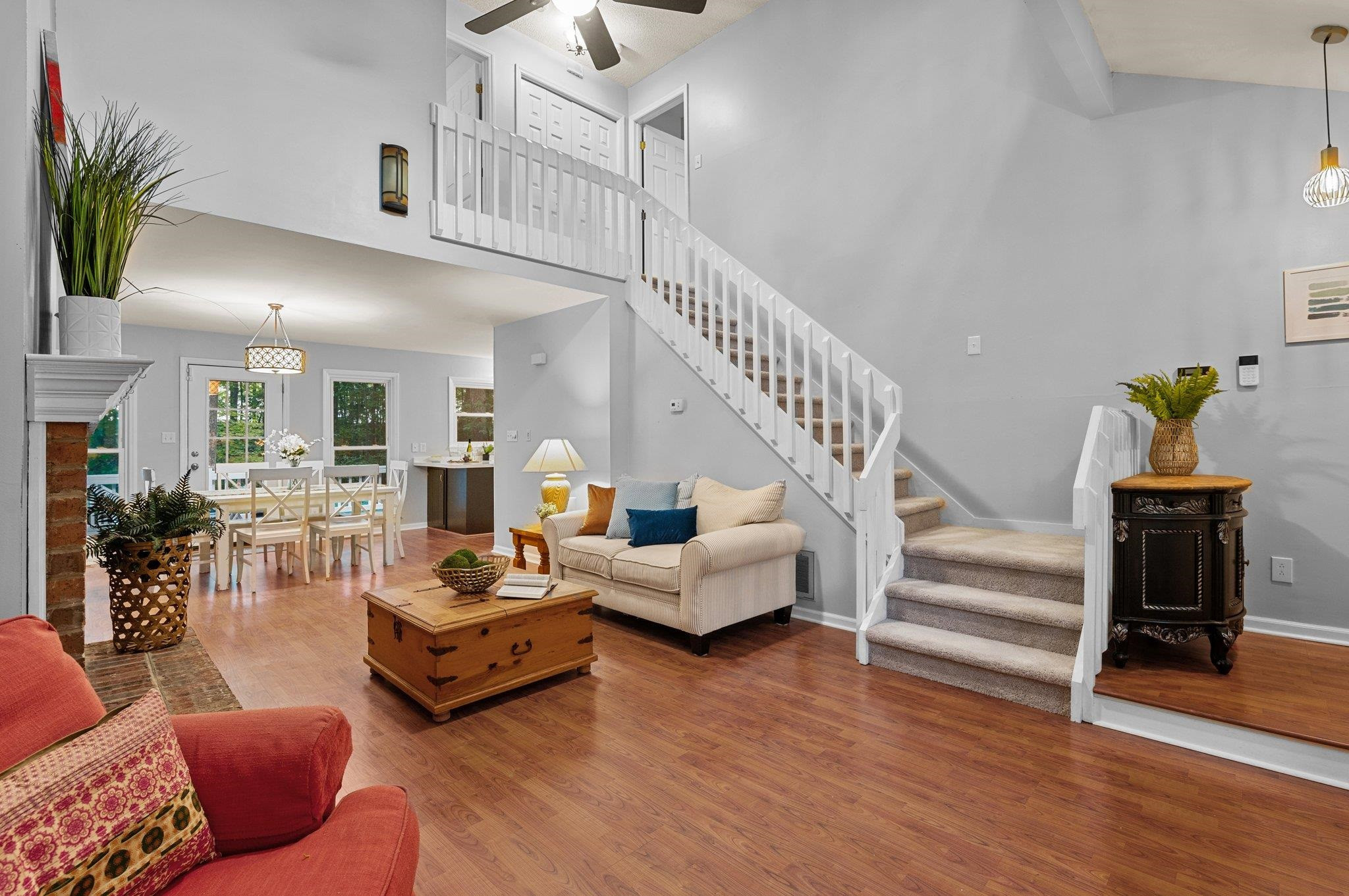 7818 Breckon Way Raleigh, NC 27615 - Photo 5 of 27 Spacious Living Room with vaulted ceilings. Living Room