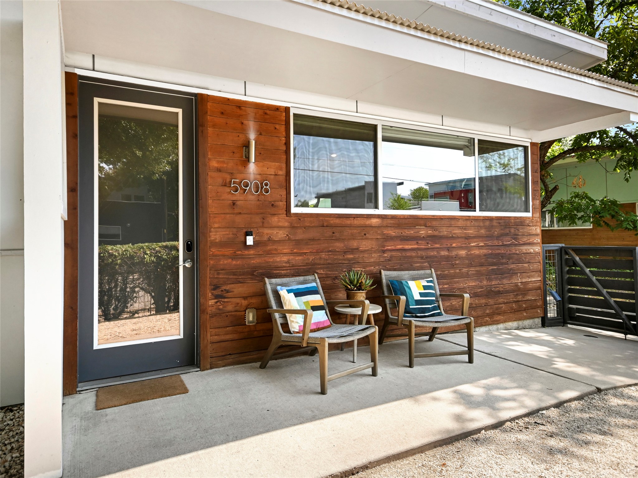 5908 Lux Street Austin, TX 78721 - Photo 1 of 1 East-side Austin living with exceptional outdoor spaces; enjoy the best of the city with a mid-century vibe.