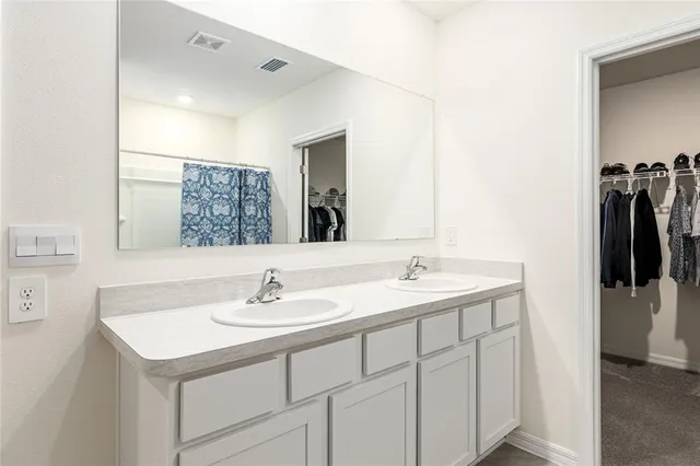 a view of a garden with an outdoor space