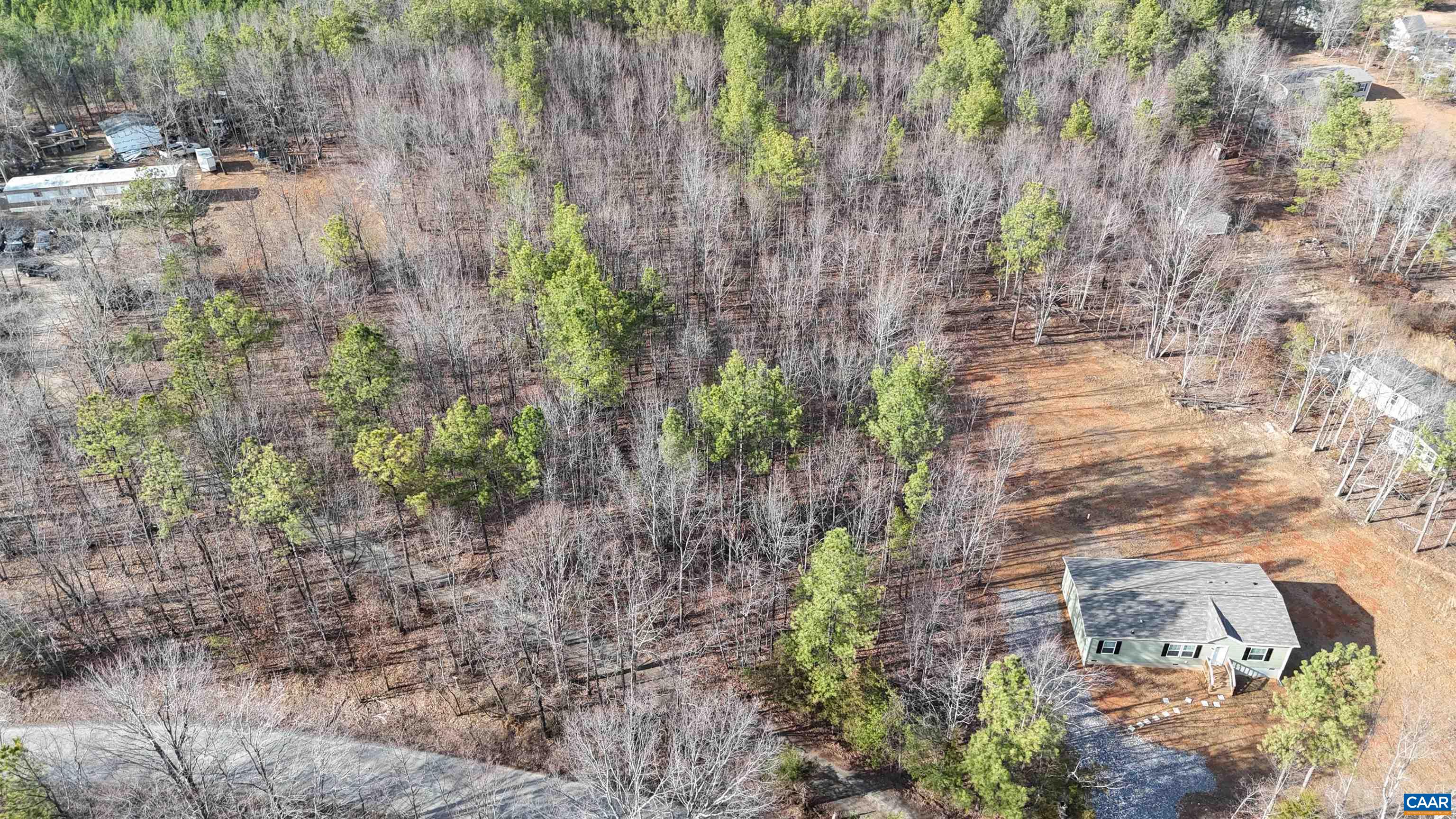 949 Austin Road Gladstone, VA 24553 - Photo 5 of 20 a view of a yard with plants and wooden fence