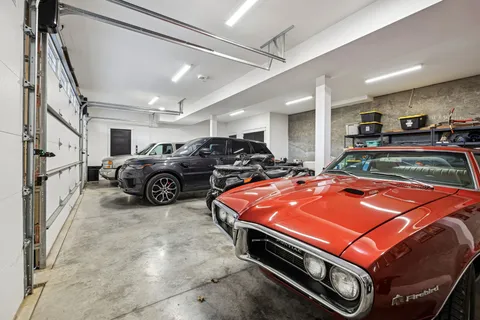 a room with furniture a table and a sink