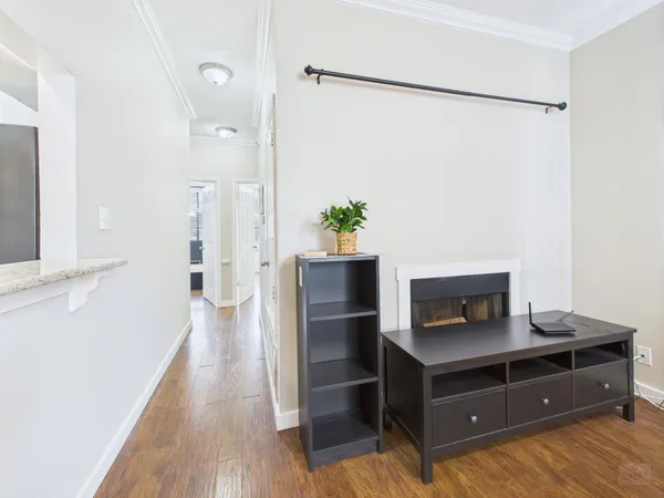a view of a walk in closet