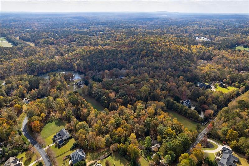 1801 Birmingham Road Milton, GA 30004 - Photo 102 of 102 an aerial view of house with yard and mountain view in back