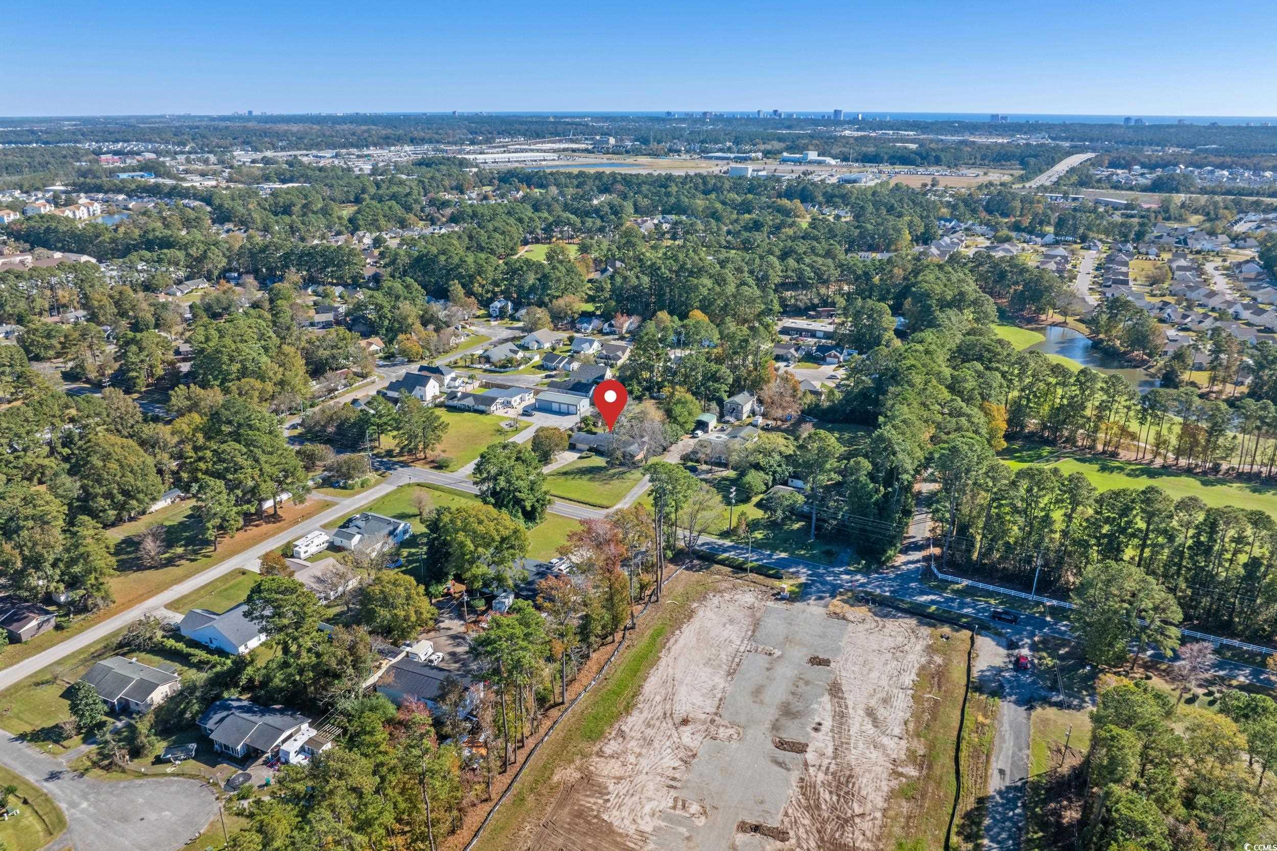 1063 Burcale Road Myrtle Beach, SC 29579 - Photo 36 of 36 Aerial view of property and surrounding area