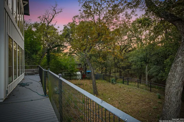 a view of a wooden bridge