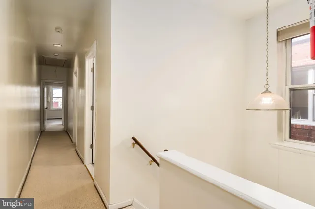 an empty room with closet