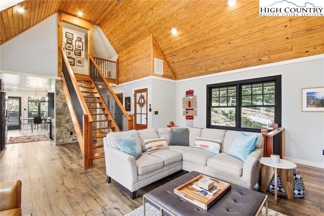 313 Birch Boone, NC 28607 - Photo 7 of 50 a living room with furniture and a large window