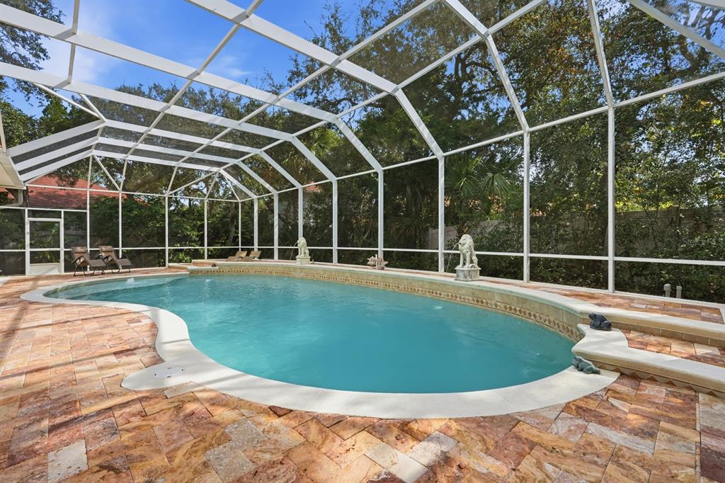 105 Beach Street Ponce Inlet, FL 32127 - Photo 56 of 67 a view of a swimming pool with a yard