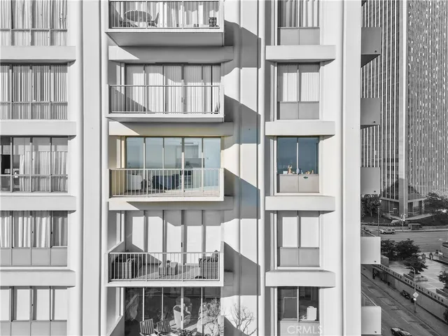 a view of a city with tall buildings