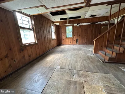 a view of under construction room and staircase