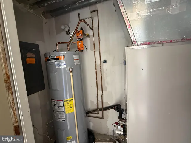 a view of water heater room