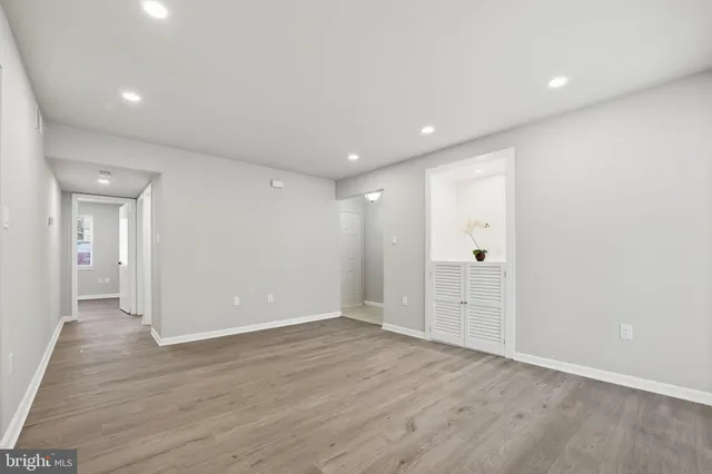 wooden floor in an empty room with wooden floor