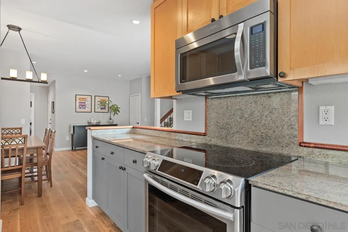 2206 Summerhill Drive Encinitas, CA 92024 - Photo 14 of 33 a kitchen with a stove and a microwave