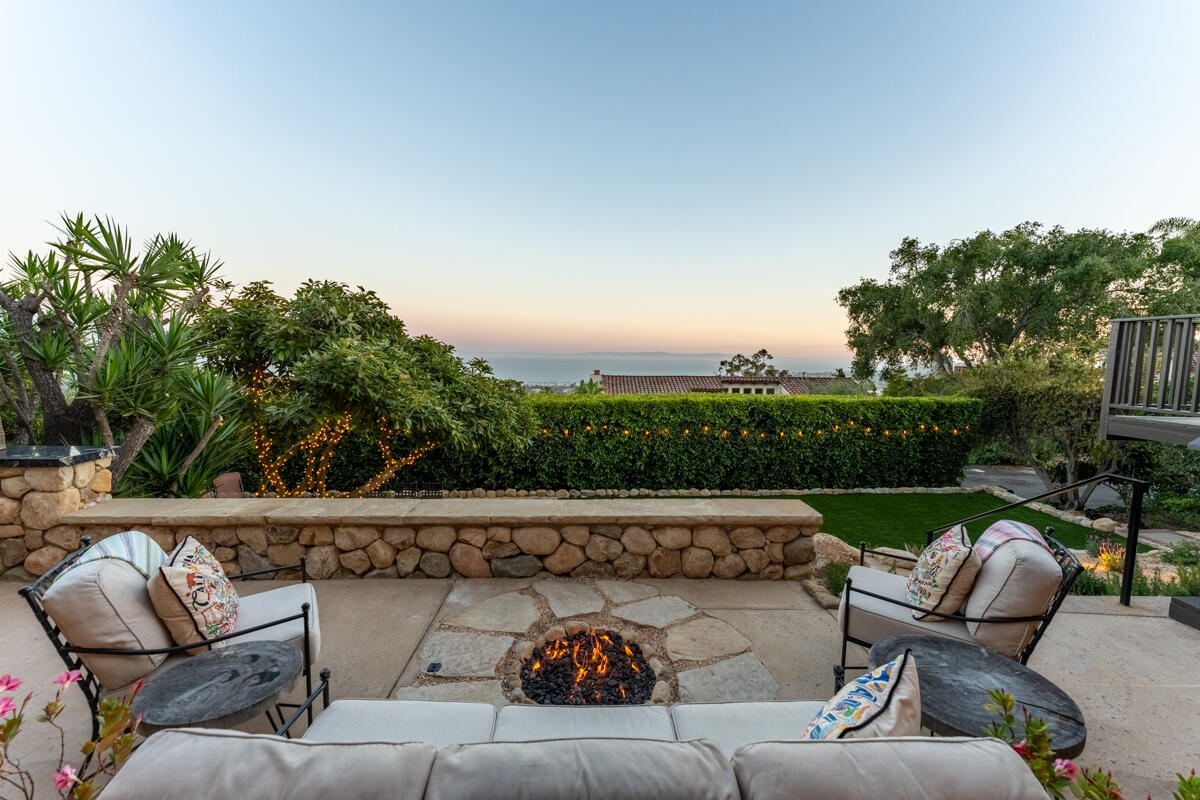 624 Las Alturas Road Santa Barbara, CA 93103 - Photo 5 of 28 5_Firepit view