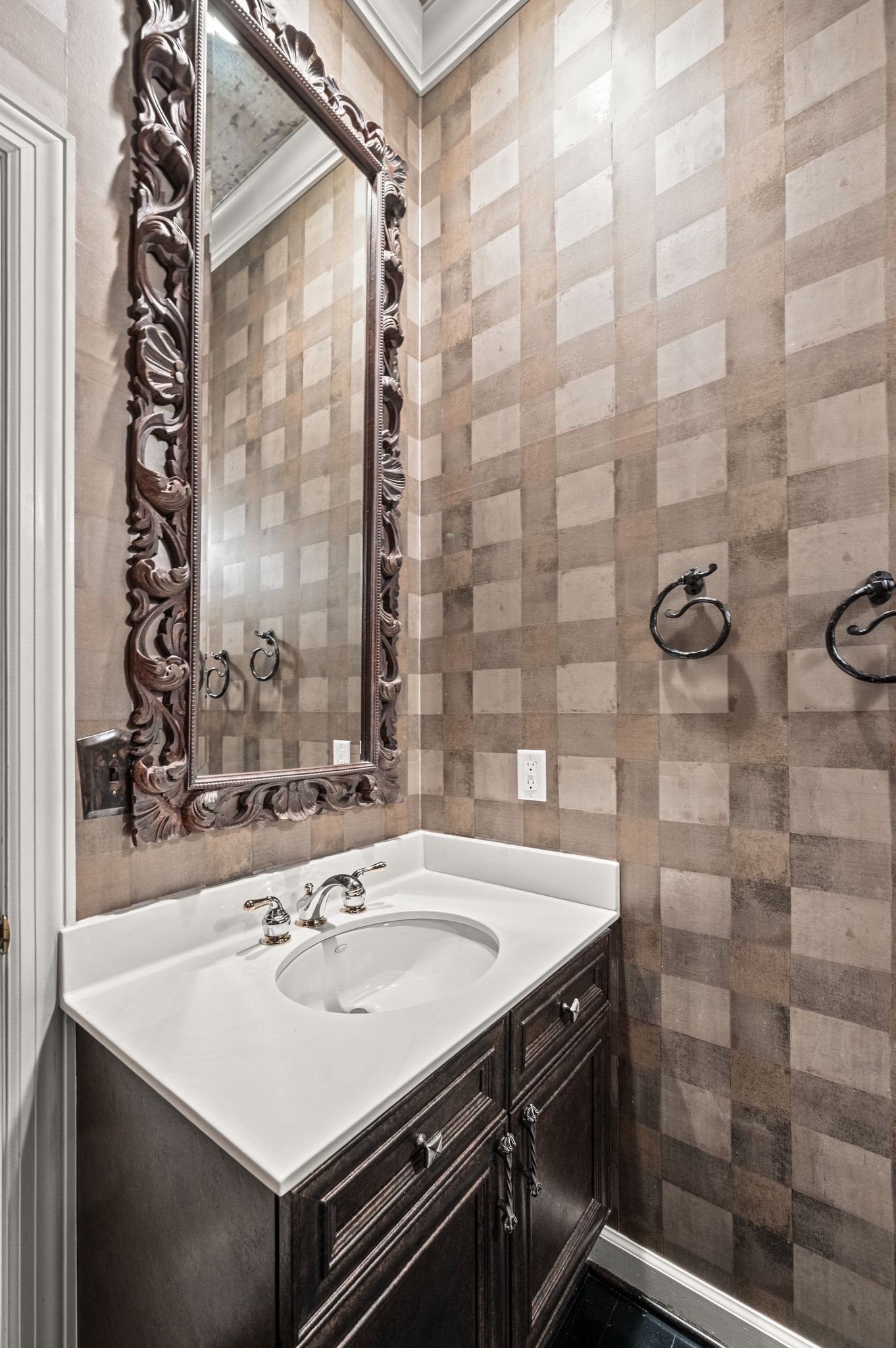 1060 Stonebridge Park Drive Franklin, TN 37069 - Photo 30 of 51 a bathroom with a sink a mirror and a shower
