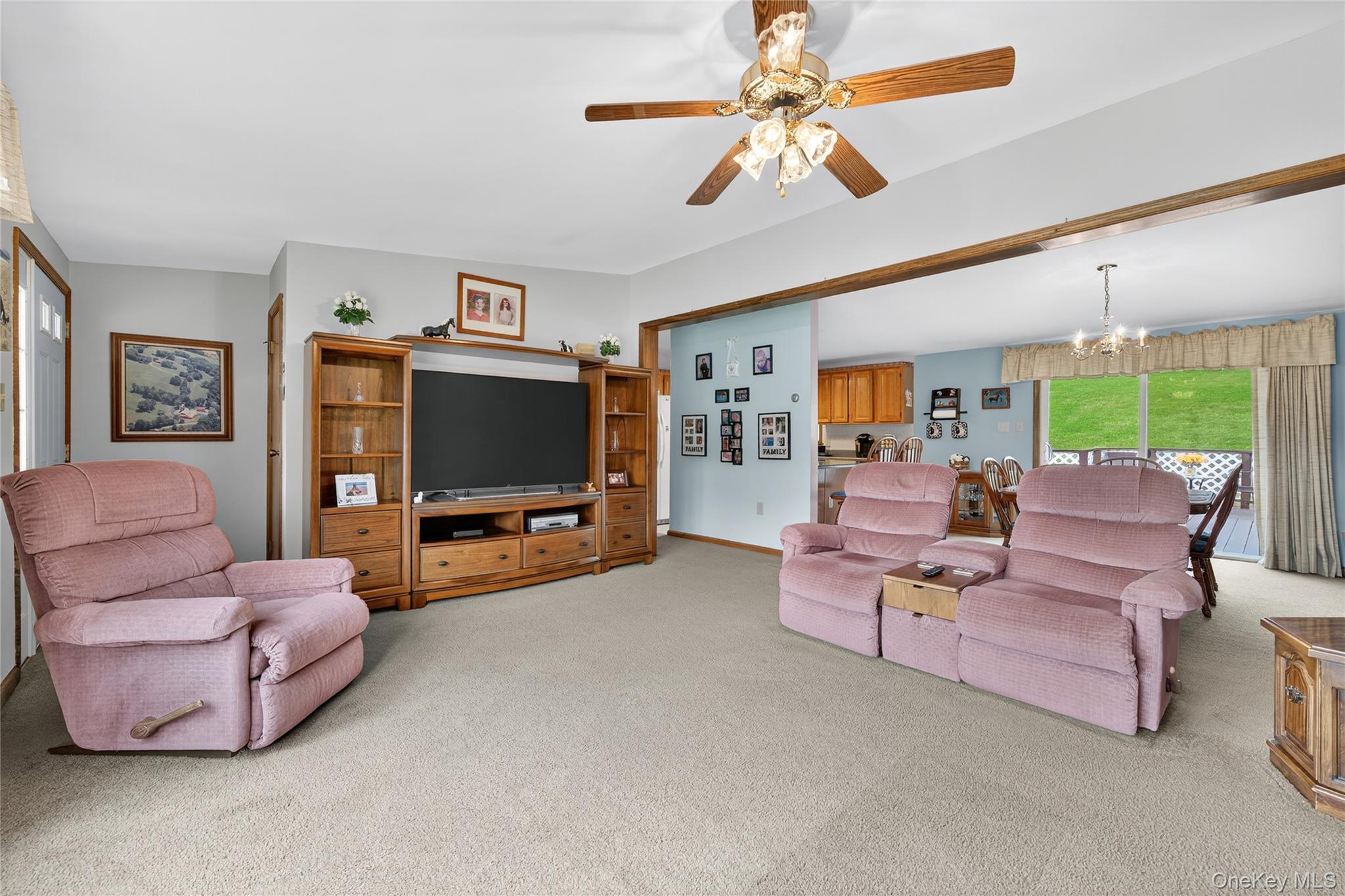 812 Obernberg Road North Branch, NY 12766 - Photo 13 of 43 a living room with furniture and a flat screen tv